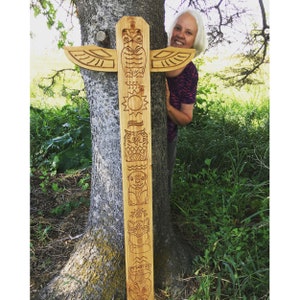 Three CNC Router Designs for Wood Carved Totem Poles, Vcarve ...
