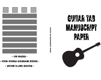 Digital Blank Guitar Tab Pages