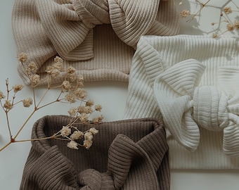 Headband with bow | Double layered headband | For newborn to adult | Headband | Hat