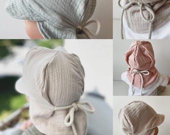 Sommerhut aus Musselin für Kinder | Musselinhut | Sommerhut | Sonnenhut
