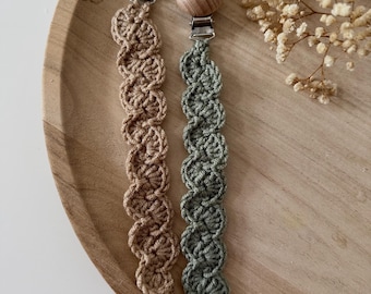 Pacifier chain for babies & children | Super light | Crocheted