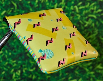 Pink Zig Zag Mallet Putter Cover (Zesty ZigZag Pt. 2)