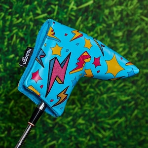 Luxury PSYKO GOLF Croc Quilted Genuine Leather Putter Embossed Head Cover Luxury PSYKO GOLF Croc Quilted Genuine Leather Putter Embossed Head Cover