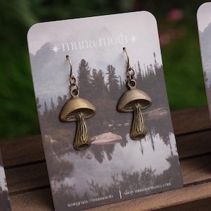 Pendientes de setas // Bronce antiguo