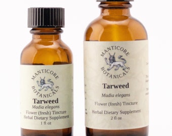 Tarweed Tincture | Madia elegans | Flower (fresh) tincture | Focus | Small-batch | Sustainably Wildcrafted | Hyperextraction process