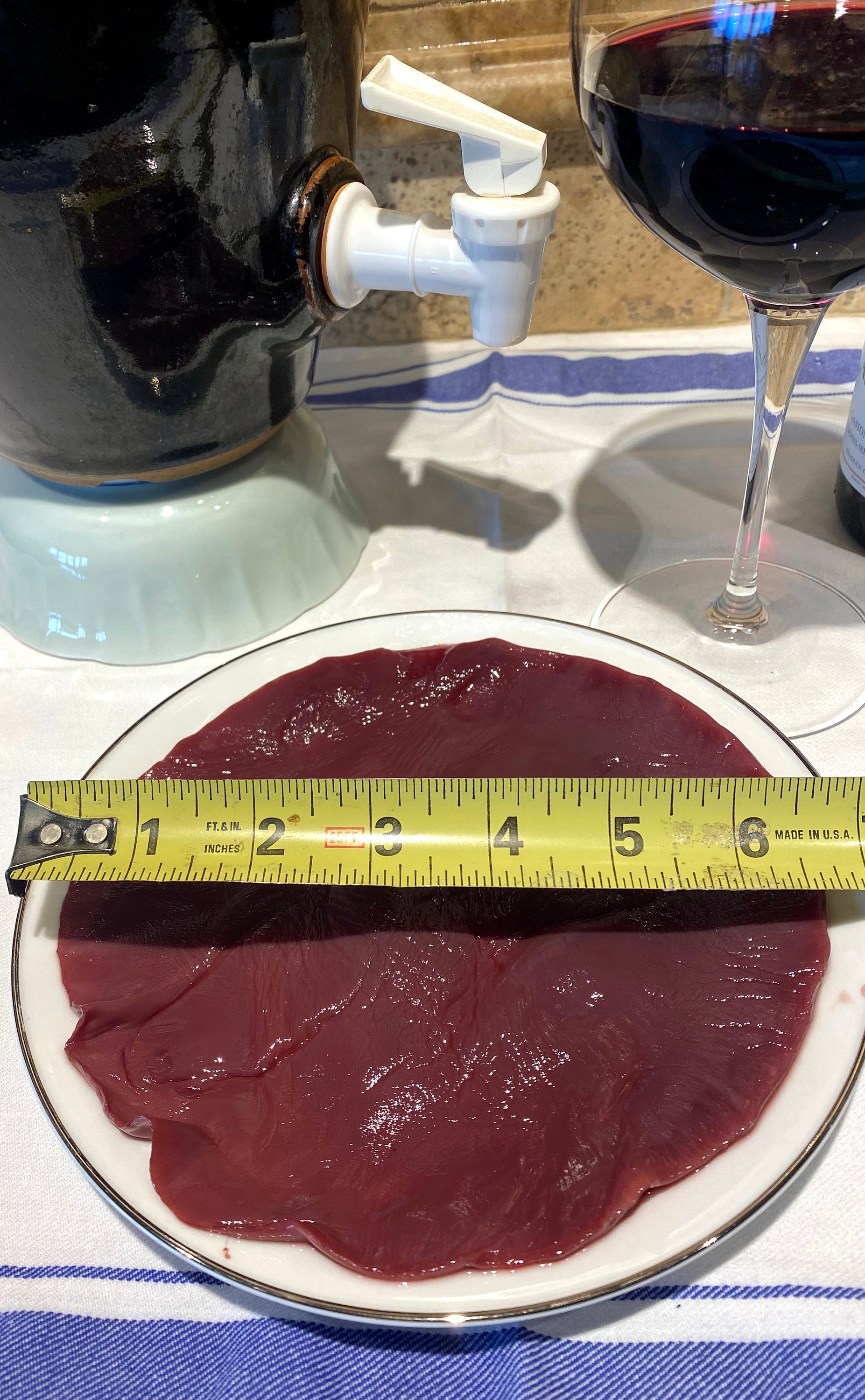 Red Wine Vinegar Mother Mother of Vinegar Vinegar Starter Red Wine