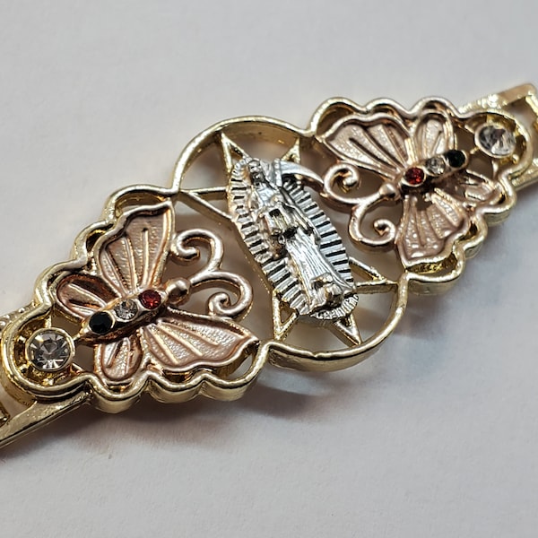 14k Gold-Tone Santa Muerte Bracelet