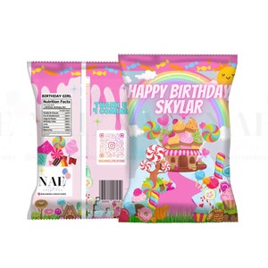 12) Personalized LOUIS VUITTON Chip Candy Treat Bags Party Favors Pri –  Edible Toppers & More