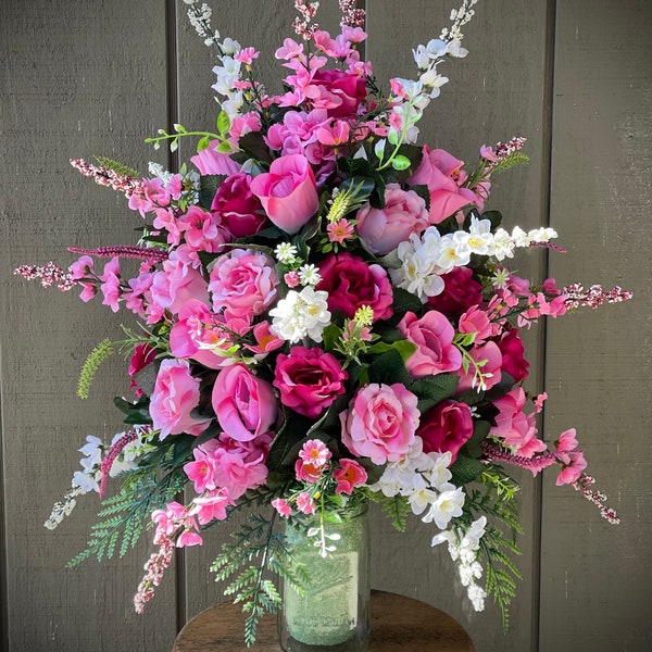 Grave Spring Flowers Etsy