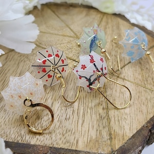 RAINY DAY UMBRELLA Earrings Gift For Mom Colorful Weather Earrings Delicate Whimsical Spring Summer Earrings Birthday Gift For Wife image 4