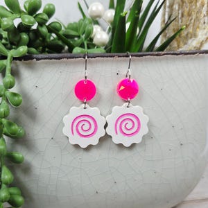 NARUTOMAKI RAMEN FOOD Earrings Foodie Gift | Funny Novelty Anime Earrings | Weird Kawaii Acrylic Earrings | Cute Funky Earrings