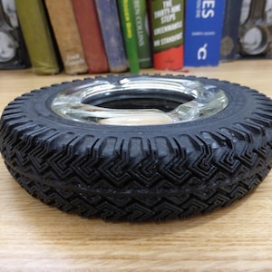 Vintage Goodyear-bandasbak: jaren 50-60 rubberen bureaudecor
