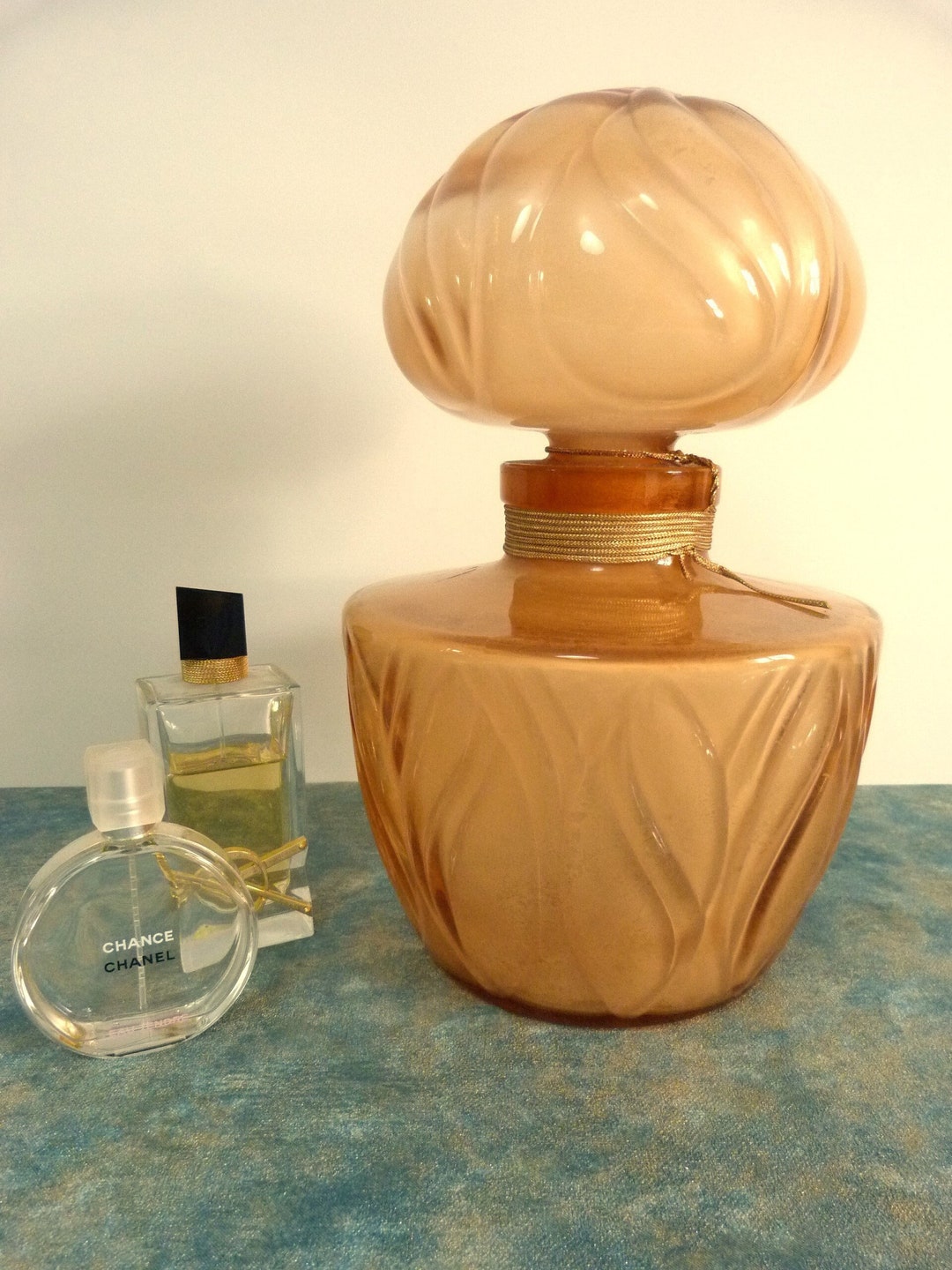 Vintage Faberge Factice: Fleurs De Monde Giant Perfume Display Bottle,  Paris 1972