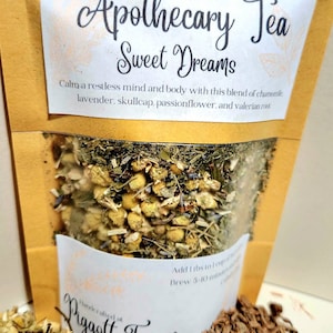 Sweet Dreams, Apothecary Tea, Herbal tea, for sleep, relaxation, calming