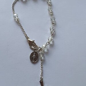Crystal Mary Rosary bracelet.
