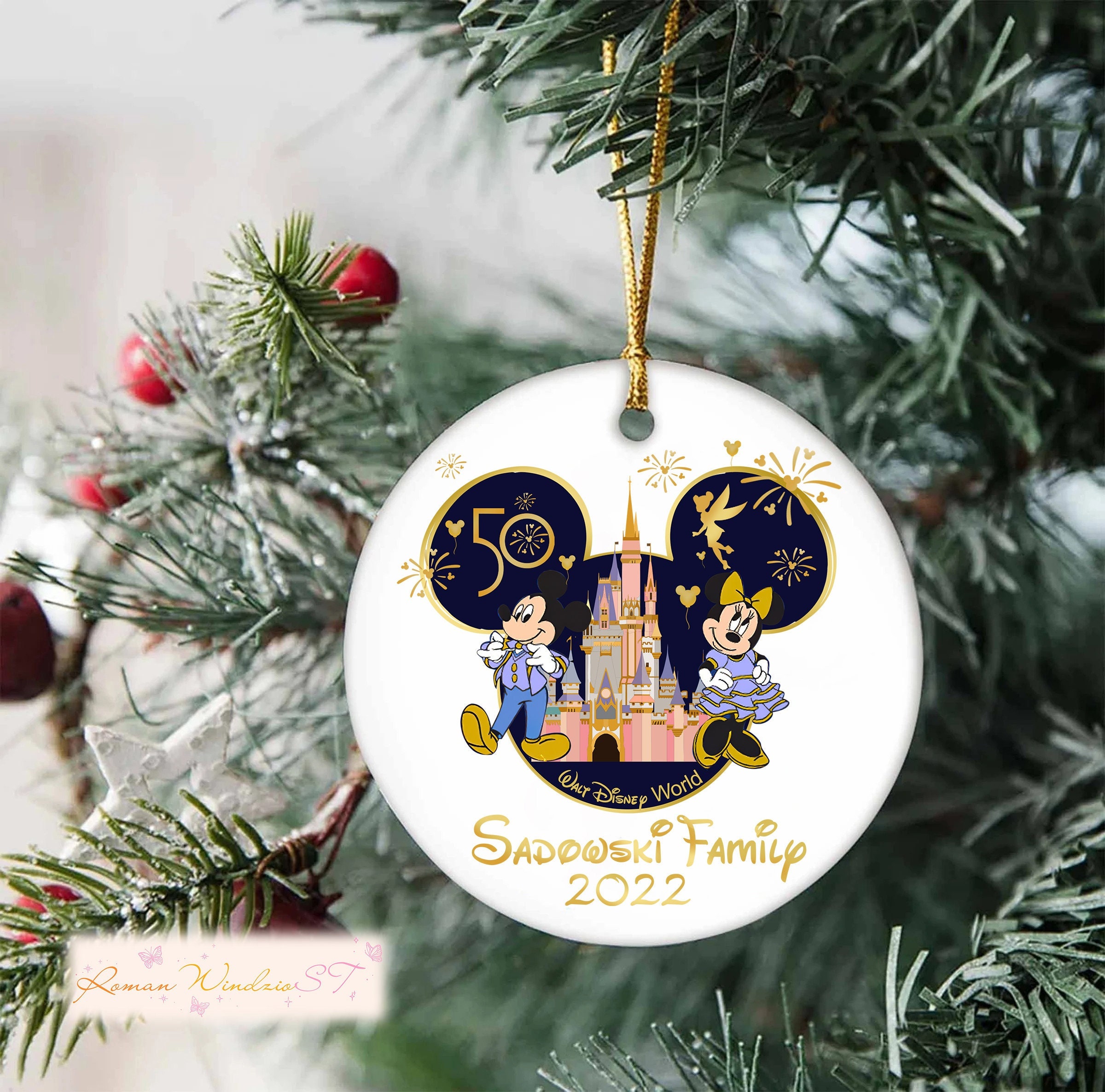 Discover Personalized Disney Family Trip Ornament, Walt Disneyworld Decor