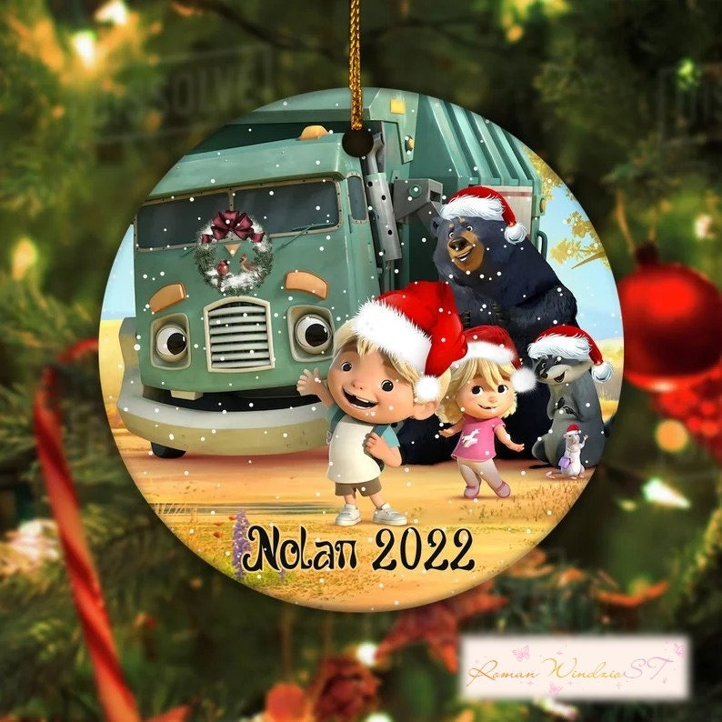 Discover Customized Trash Truck Christmas Ornament, Giant Jack Ornament