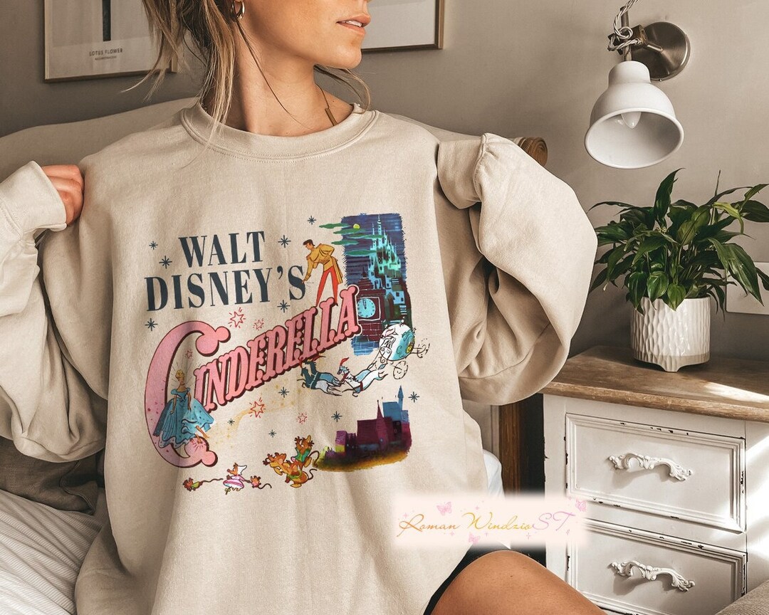 Vintage Cinderella Sweatshirt, Walt Disney Princess Shirt, Gus Gus Shirt, Disney Cinderella Princess Sweatshirt, Magic Kingdom Hoodie