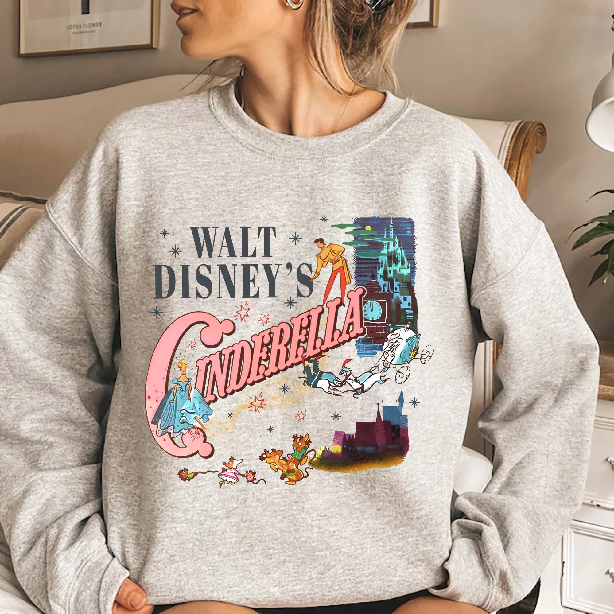 Vintage Cinderella Sweatshirt Walt Disney Princess Shirt Gus - Etsy UK