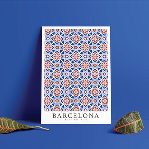 BARCELONA Spain Travel Poster | Barcelona Wall Art | Barcelona Digital Poster Download / Printable Poster | Barcelona Travel Souvenir
