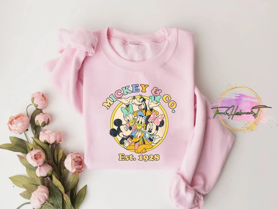 Discover Mickey & Co 1928 Sweatshirt, Retro Disney Sweatshirt