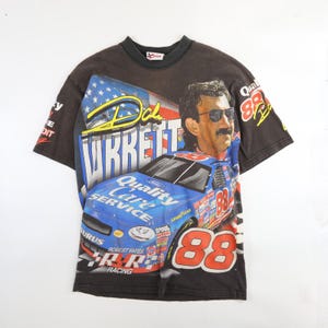 Vintage Dale Jarrett Racing T-Shirt Size Medium NASCAR 90s