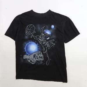 Vintage Space Jam Wile E Coyote Warner Bros T-Shirt Size XL 1996 90s