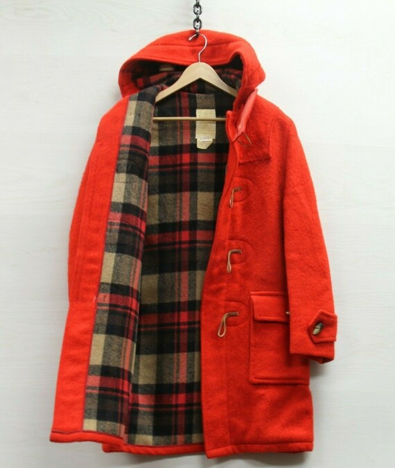 Wool Duffle Coat Jacket - Etsy 