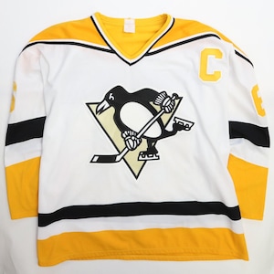 Vintage Pittsburgh Penguins Mario Lemieux Jersey Size 2XL Stanley Cup Patch NHL