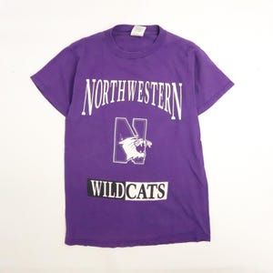 Vintage Northwestern Wildcats T-Shirt Size Medium NCAA