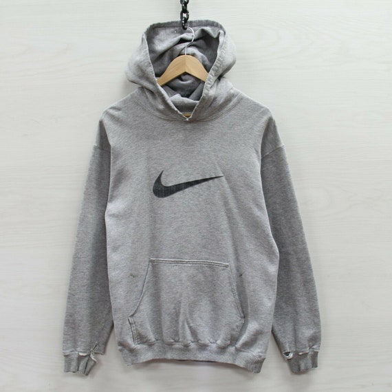 Conciso Profesión Rodeado Vintage Nike Sweatshirt Hoodie Size Medium Gray 90s Big Swoosh - Etsy