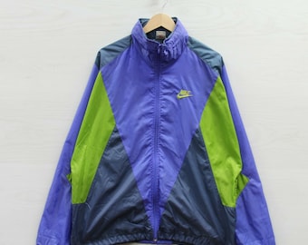 Vintage Nike Windbreaker Blue Yellow 