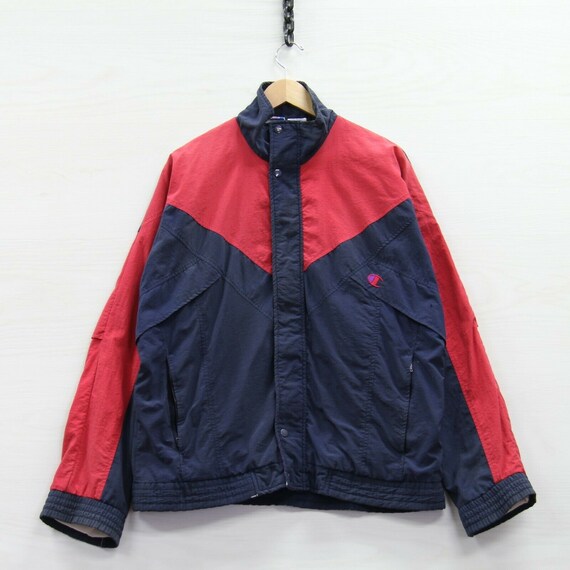 red champion windbreaker mens
