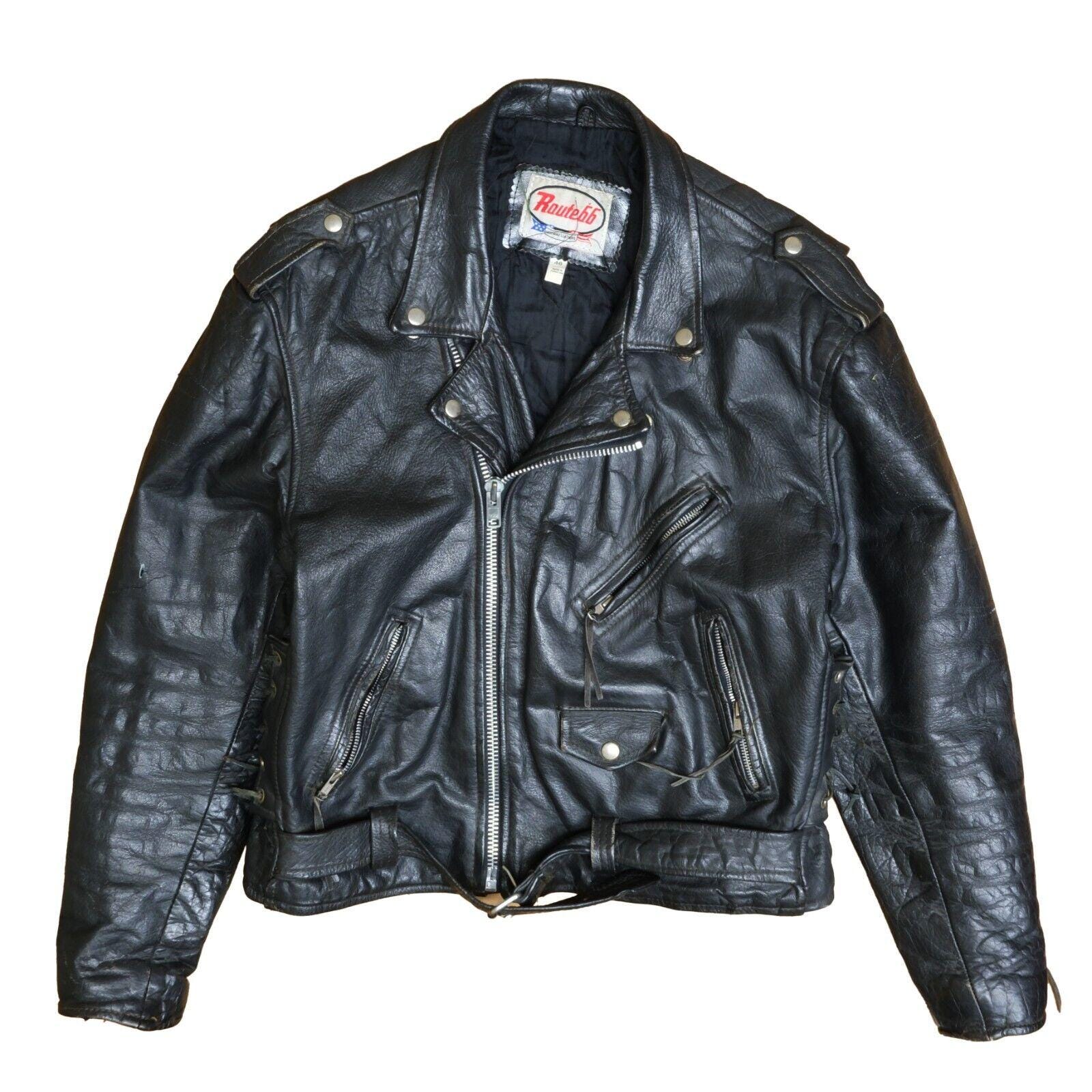 新品タグ付Ameri VINTAGE RIDERS DOCKING COAT Victory Motorcycle Jacket | 1930s Leather Motorcycle Jacket