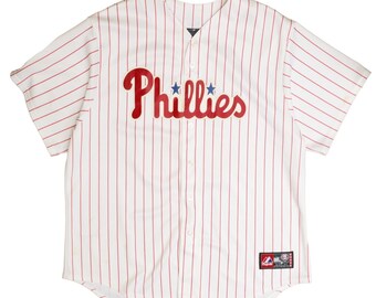 Vintage Philadelphia Phillies Jayson Werth Majestic Pinstripe Jersey 2XL MLB