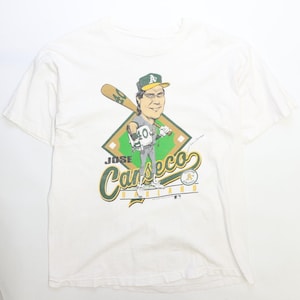 USA製 90s ヴィンテージ アスレチックス ホセ・カンセコ Tシャツ ヴィンテージ 1989 ホセ カンセコ オークランド アスレチックス