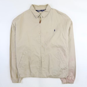 Vintage Polo Ralph Lauren Harrington Jacket Size XL Beige