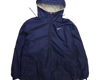 Vintage Nike Swoosh Reversible Jacket Embroidery Big Logo Men's