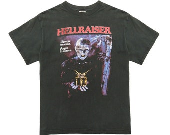 Vintage Hellraiser Demon Angel Pinhead T-Shirt Medium Horror Movie Promo