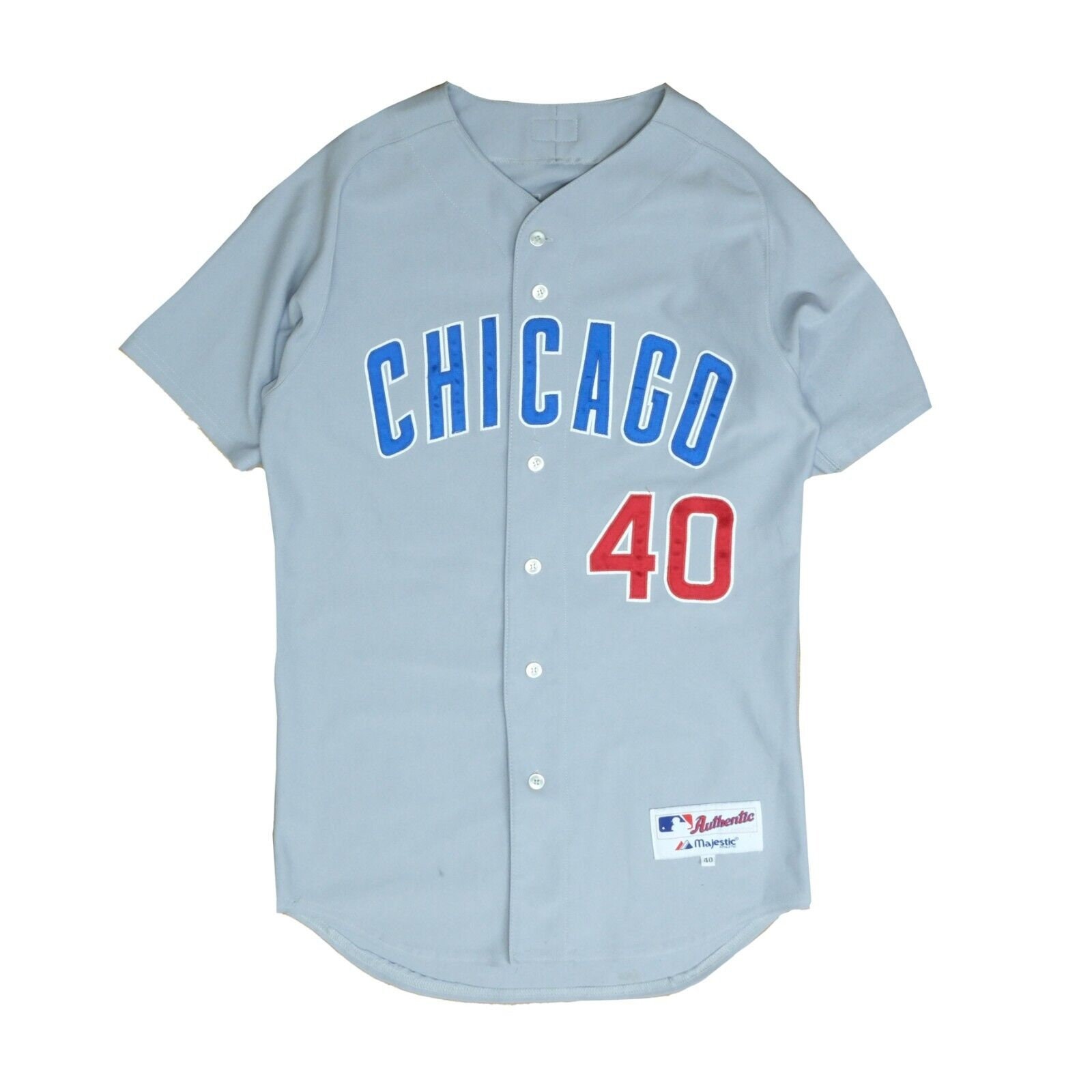 Chicago Cubs Stitches MLB Pullover Baseball Jersey Blue Red Men’s Size 2XL Used