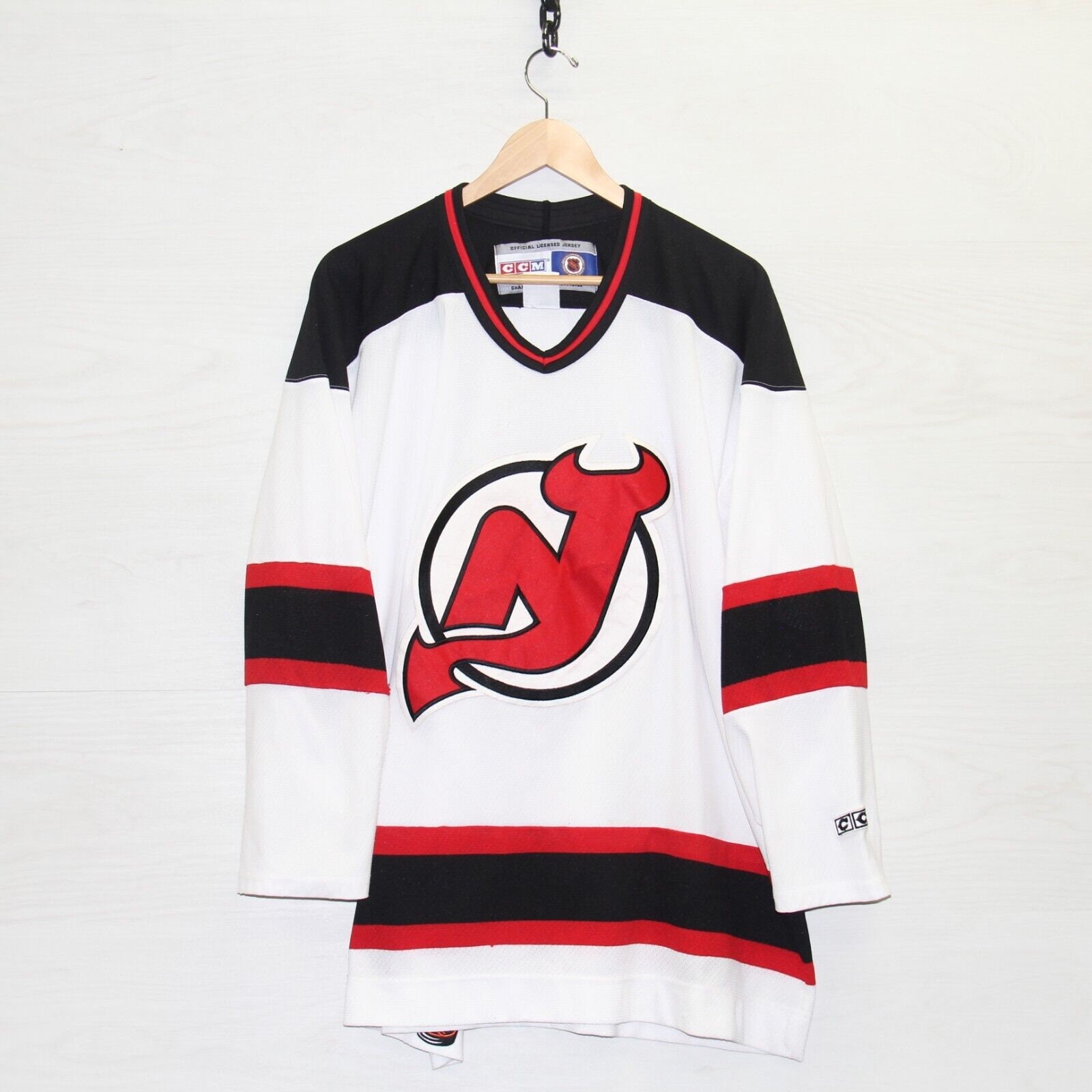 Claude Lemieux 1995 New Jersey Devils Home Throwback NHL Hockey Jersey