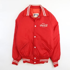 Vintage Coca Cola Bomber Jacket Size Small Coke Promo