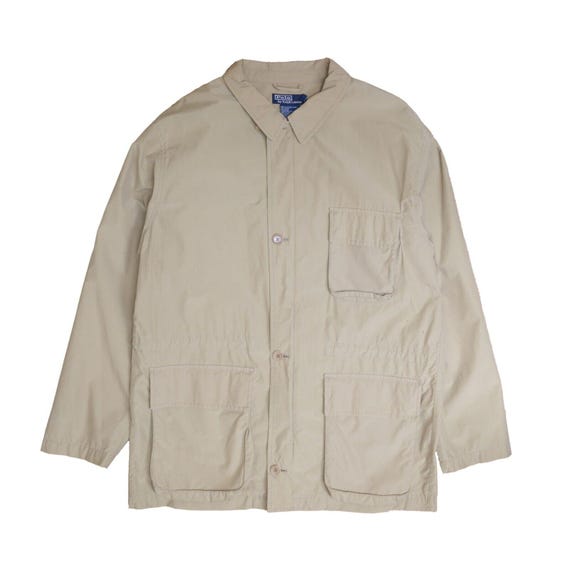 Vintage Polo Ralph Lauren Coat Jacket Size Large Beige Etsy Ireland