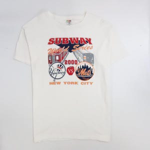Vintage New York Yankees Mets Subway World Series T-Shirt Size XL MLB