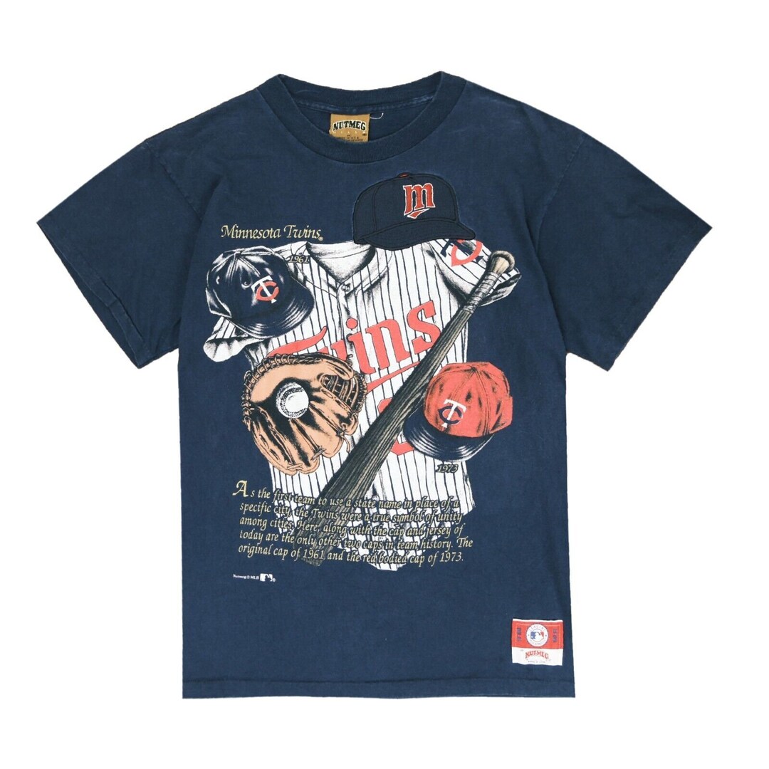 Vintage Minnesota Twins Nutmeg Mills Tshirt Size Medium Etsy