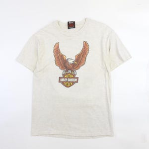 Vintage Harley Davidson Motorcycles Eagle T-Shirt Size Medium 1987 80s
