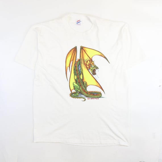 Vintage Dragon Dan Thompson T-shirt Size Large 1991 90s Canada