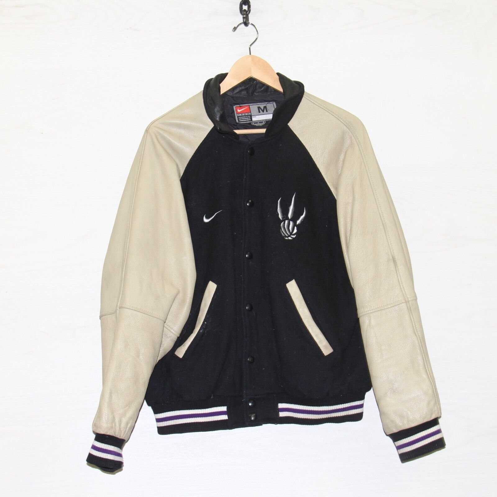 LEATHER NBA BASKETBALL VARSITY JACKET