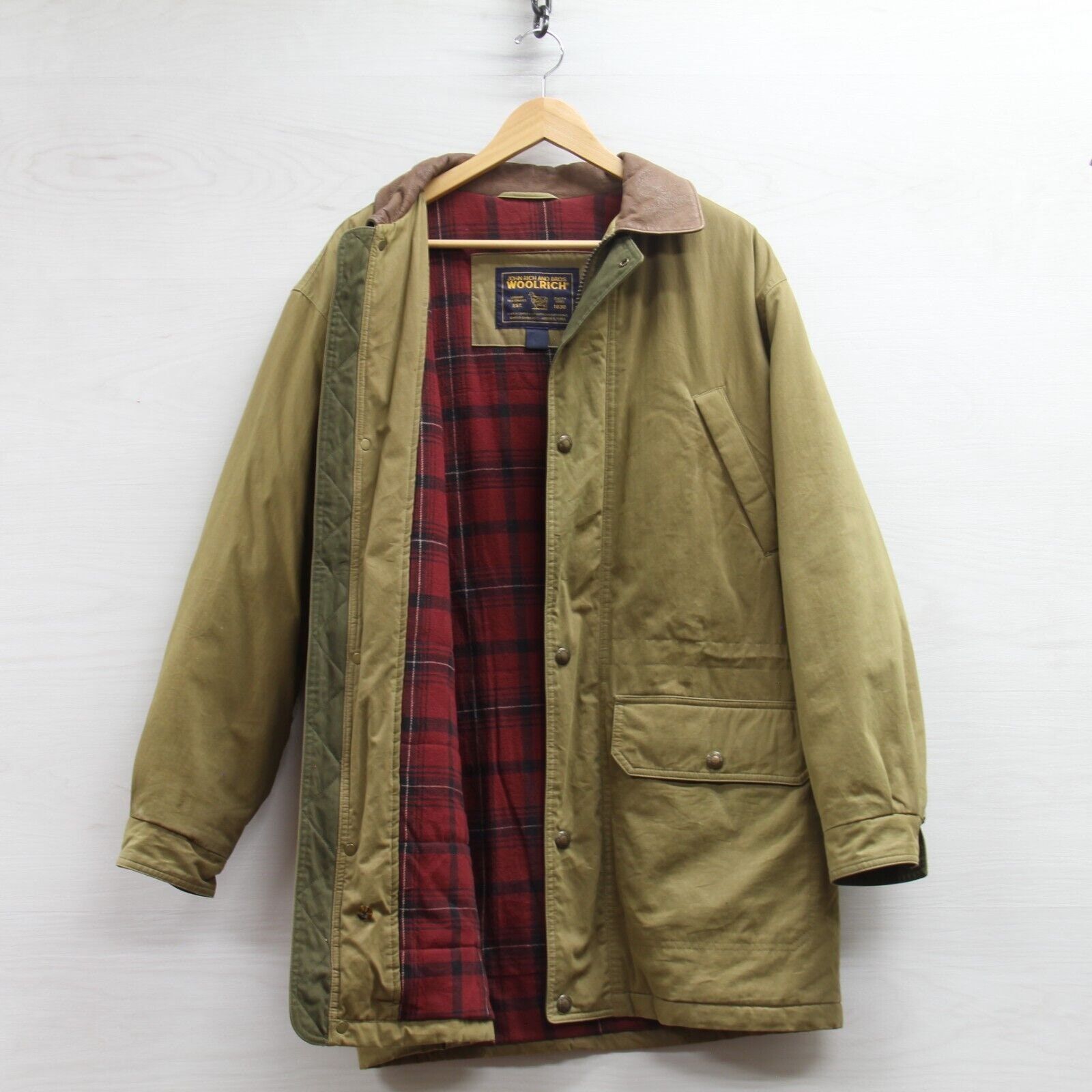 olive green barn coat