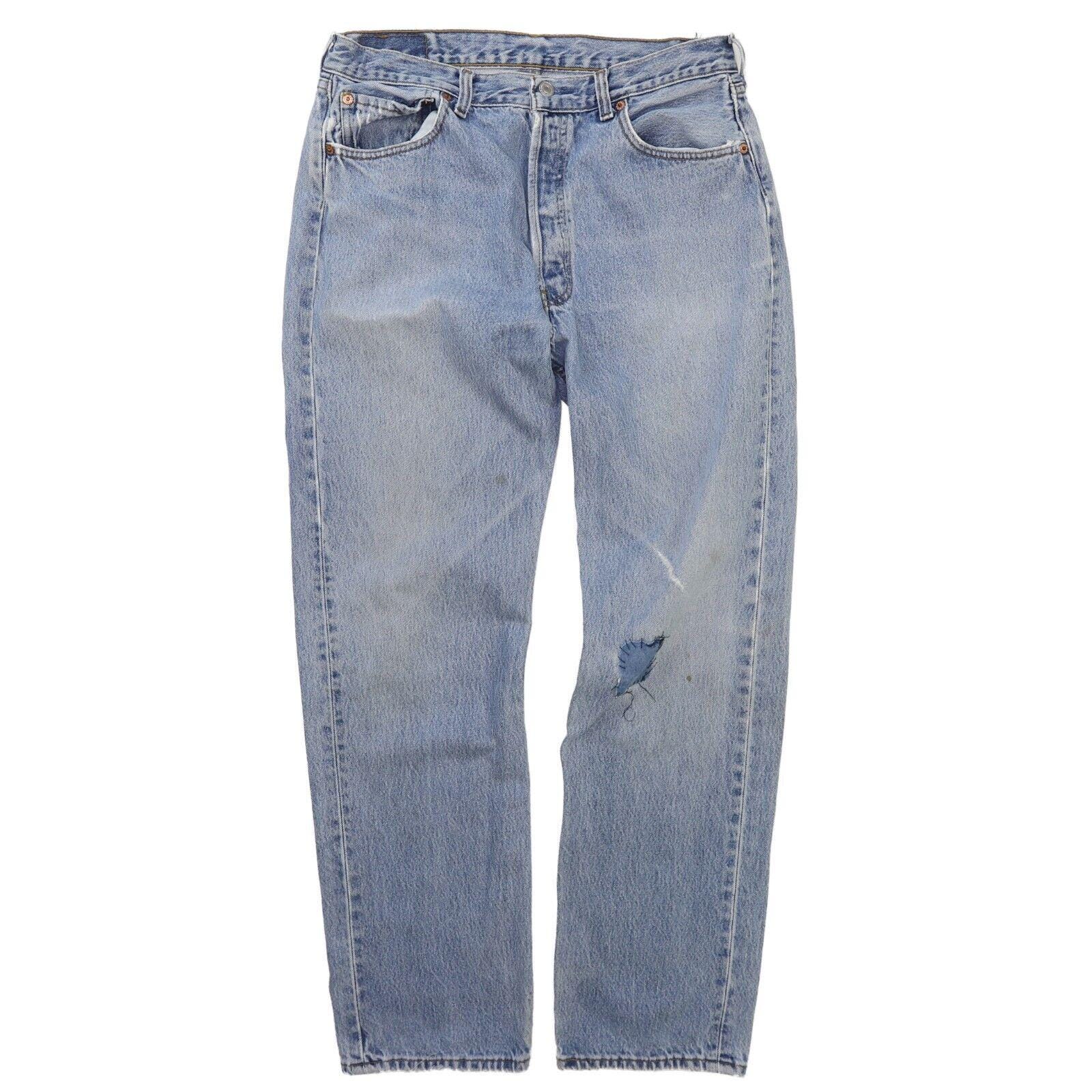 LEVI'S 501（W34 L32） Levi's 501 Original size W34 L32 Men's Blue Straight Leg